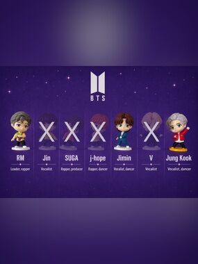 BTS Mini figurines- set of 3